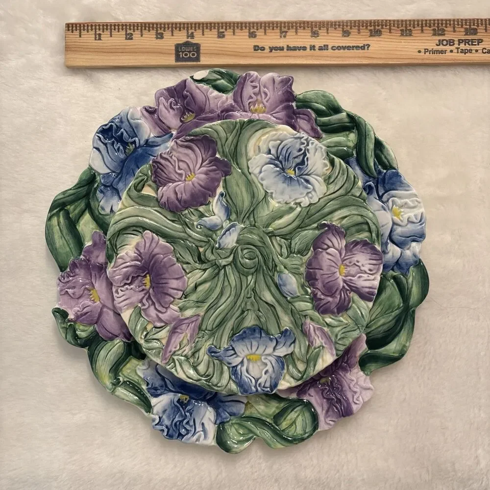 Jeanette Adams For Sylvestri Iris Plate Set